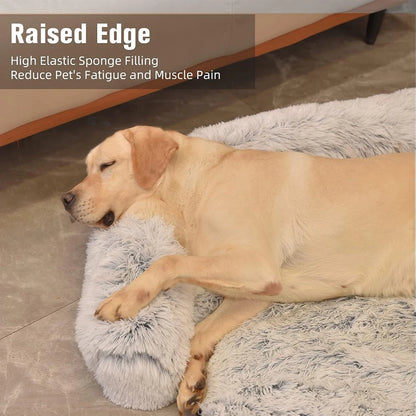 Removable Plush Pet Dog Bed Sofa for Large Dogs House Mat Kennel Winter Warm Bed Pad Washable Dog Cushion Blanket Sofa Cover