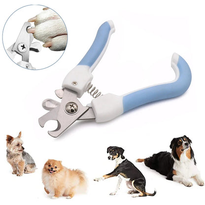 Professional Pet Nail Clipper Stainless Steel Dog Nail Trimmer Labor-Saving Nail Clipper Convenient Dog Grooming Supplies