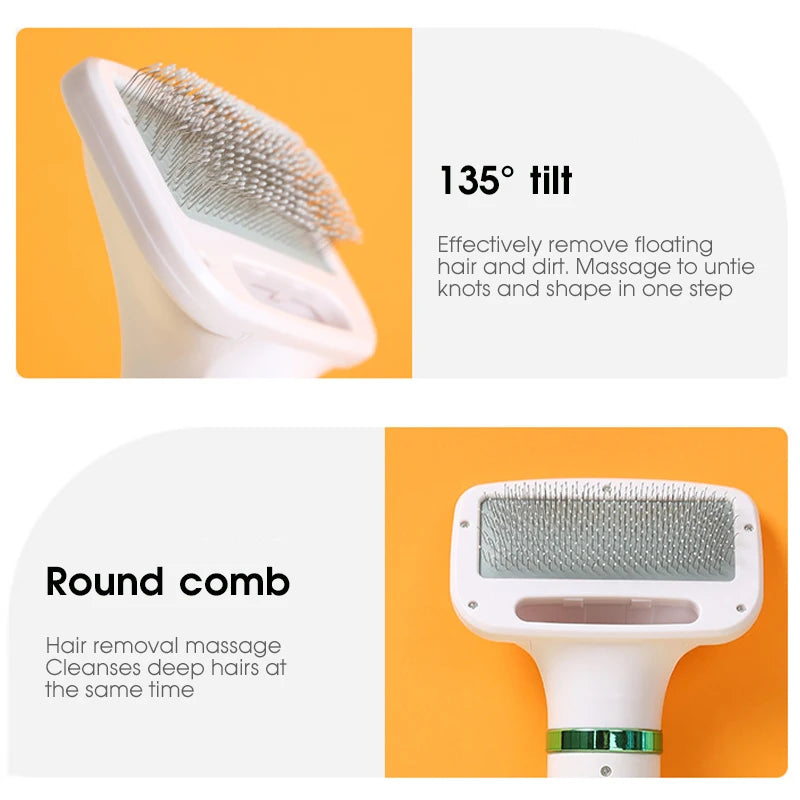 Pet Hair Dryer 2 with Slicker Brush Grooming for  Dog Brush Professional Home Grooming Furry Drying Portable Dog Blower