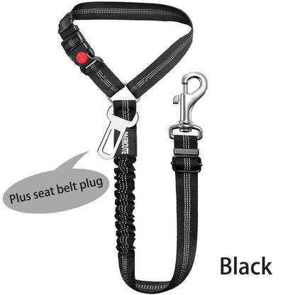 New Solid Two-in-one Dog Harness Leash Pet Car Seat Belt BackSeat Safety Belt Adjustable for Kitten Dogs Collar Pet Accessories