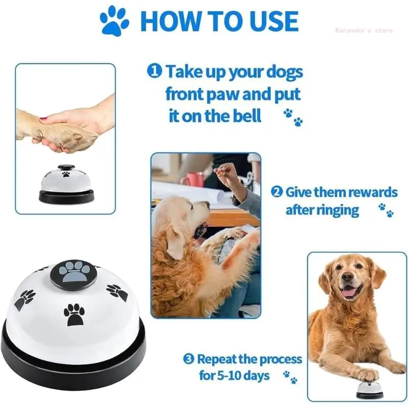 Adjustable Dog Training Bells for Potty and Housebreaking Loud Bells Sounds