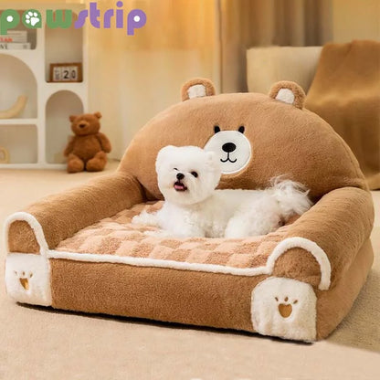 Super Soft Dog Bed Warm Thicken Pet Sofa for Small Medium Dogs Cats Non-slip Cozy Sleeping Mat Puppy Kennel Pet Supplies