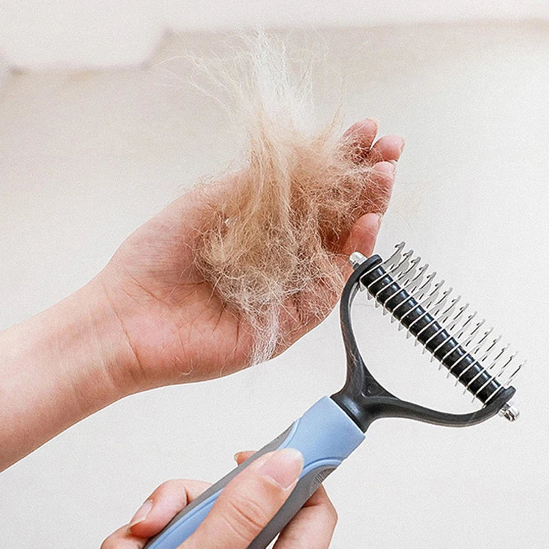 Professional Pet Deshedding Brush Dog Hair Remover Pet Fur Knot Cutter Puppy Comb Brushes Dogs Grooming Shedding Supplies