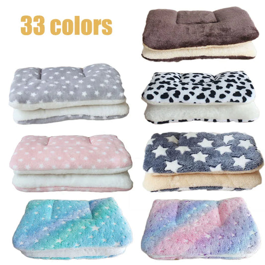 Flannel Pet Mat Dog Bed Bed Thicken Sleeping Mat Dog Blanket Mat For Puppy Kitten Pet Dog Bed for Small Large Dogs Pet Rug