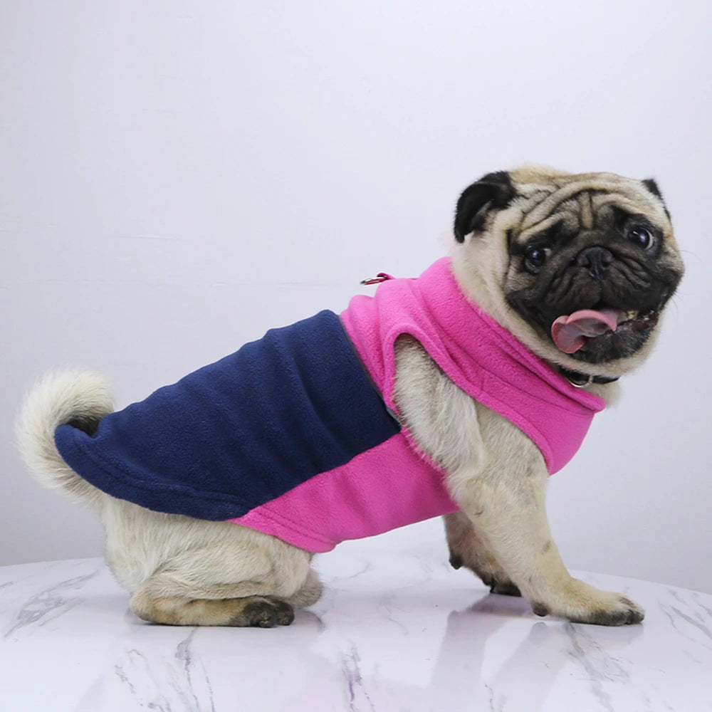 Winter Fleece Pet Dog Clothes Puppy Clothing French Bulldog Coat Pug Costumes Jacket For Small Dogs Chihuahua Vest Yorkie Kitten