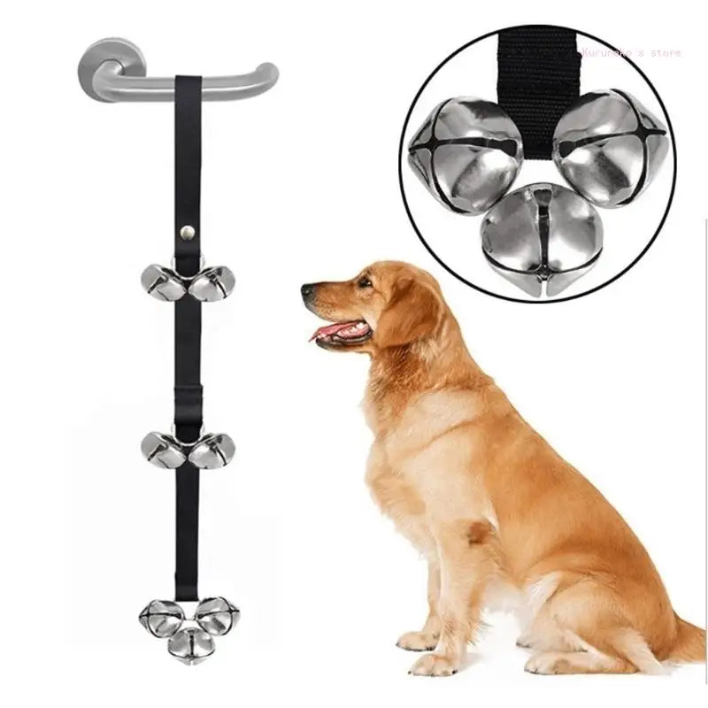 Adjustable Dog Training Bells for Potty and Housebreaking Loud Bells Sounds