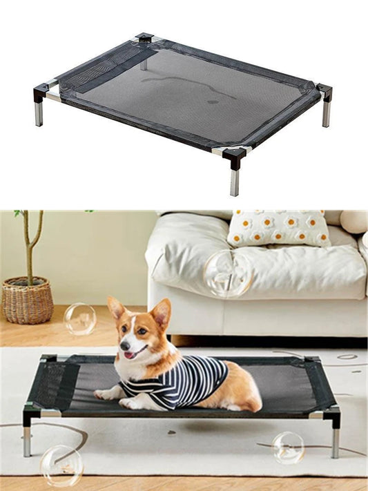 Elevated Bed for large Dogs Folding Pet Camping Bed Cat House Moistureproof Portable Dog Bed Removable Washable Four Seasons