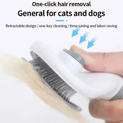 Hair Remover Brush Dog and Non-slip Beauty Brush Dog Grooming Equipment Pets Stainless Steel For Dogs Pet Hair Removal Comb