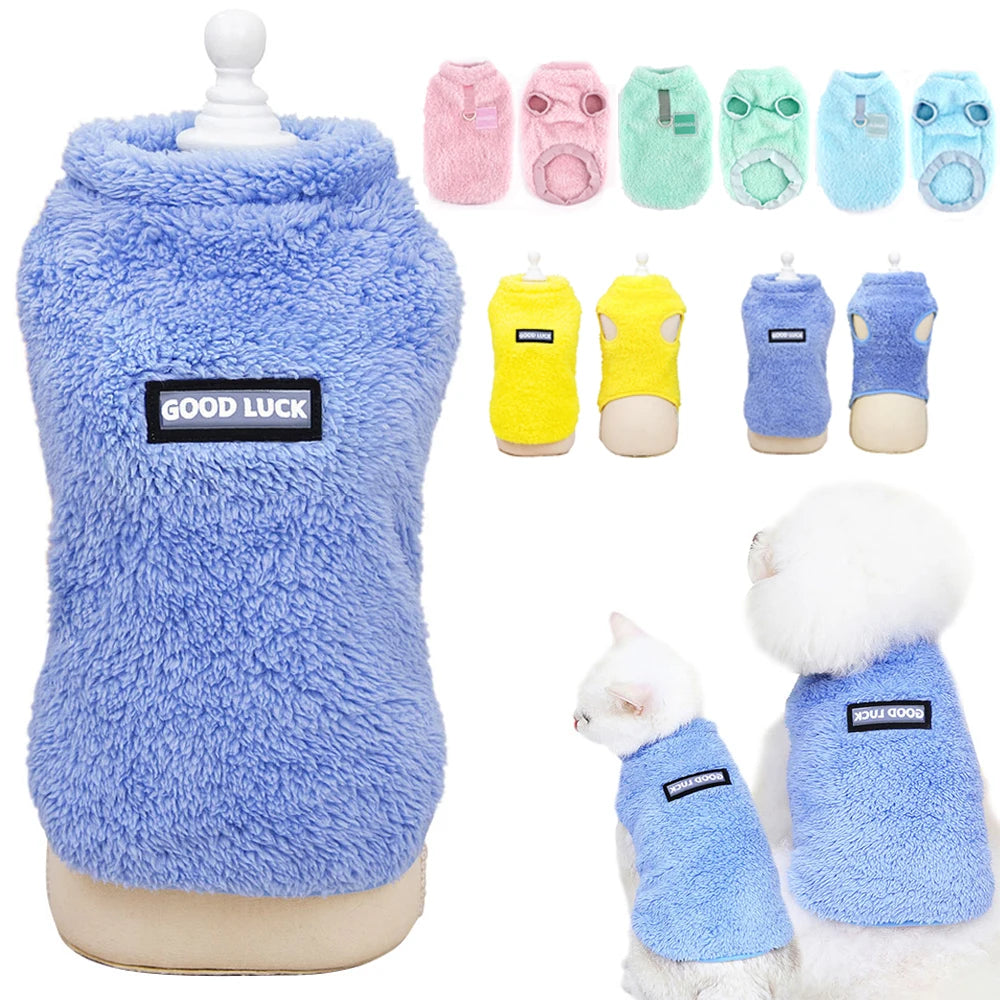 Warm Small Dog Clothes Soft Fleece Dogs Clothing Pet Puppy Winter Vest Costume For Small Medium Dog Cats Chihuahua Yorkie