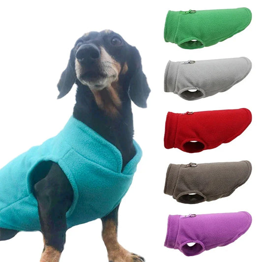 Warm Fleece Dogs Clothes Pet Dog Jacket Vest With D-Ring For Small Dog Clothing French Bulldog Costumes Chihuahua Coat