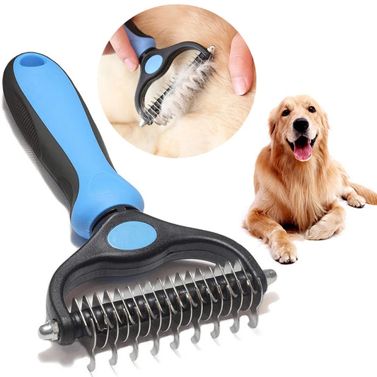 Professional Pet Deshedding Brush Dog Hair Remover Pet Fur Knot Cutter Puppy Comb Brushes Dogs Grooming Shedding Supplies