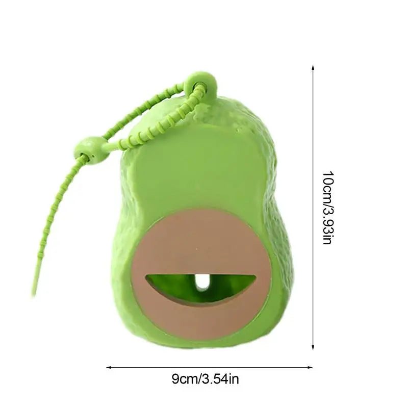 Cute Avocado Shaped Dog Waste Bag Dispenser Dog Pooper Scooper With Lead Attachment Litter Housebreaking Cats Litter Dispenser