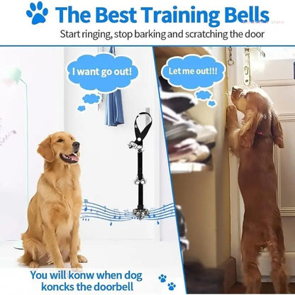 Adjustable Dog Training Bells for Potty and Housebreaking Loud Bells Sounds